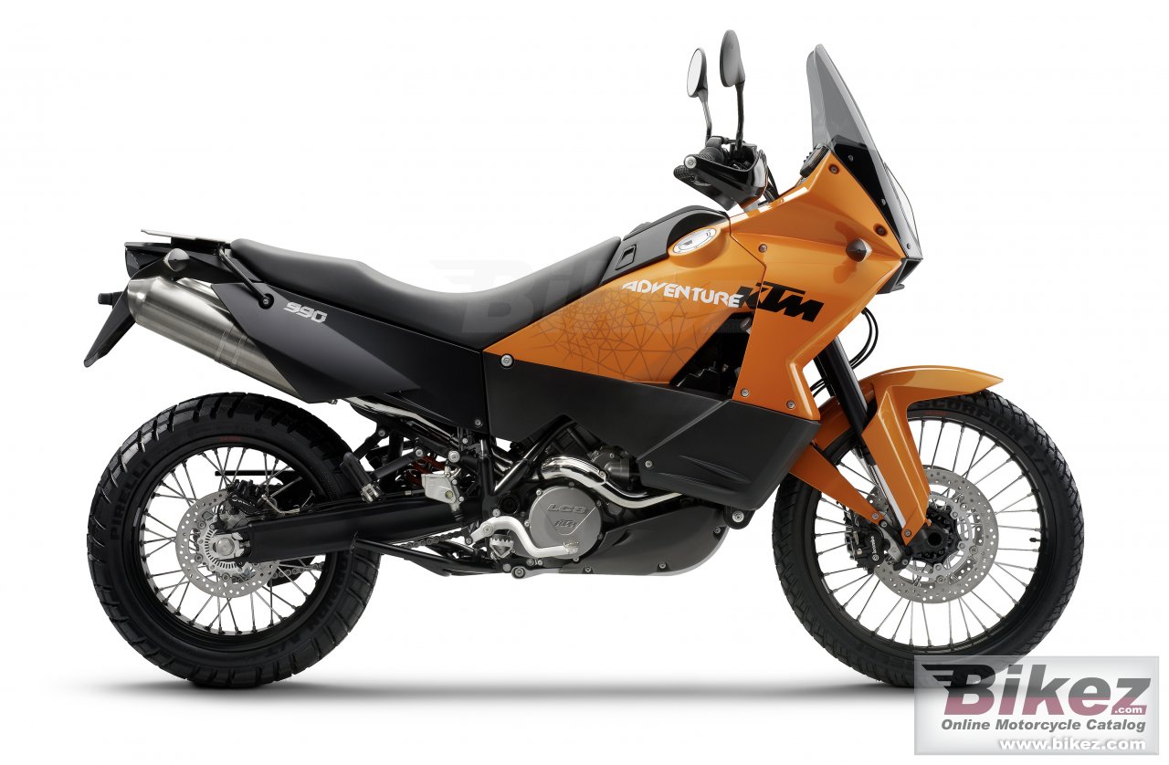 Big KTM 990 adventure picture and wallpaper from Bikez.com